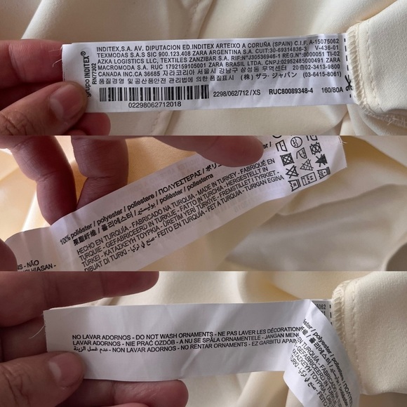 NWT ZARA Cream Knot Front Midi Dress with Polka Dot Belt XS Blogger Fav - Picture 12 of 16